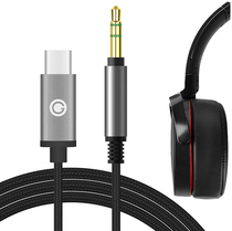 Geekria耳机双头连接线 转换线TYPE-C to 3.5mm音频线适用于Sony