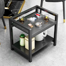 麻将桌旁茶几茶水架小边几置物架棋牌室麻将机专用可移动茶几茶桌