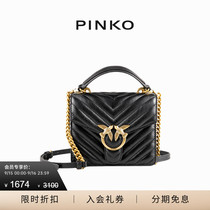 【热卖推荐】PINKO女士绗缝手提包小方包飞鸟包1P22Q8Y7SQ