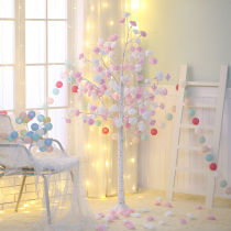 发光树彩灯玫瑰花树房间生日装饰场景布置直播间浪漫氛围花灯摆件