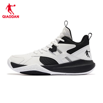 中国乔丹官方革面篮球鞋黑白男鞋2024夏季新品男士防滑耐磨运动鞋