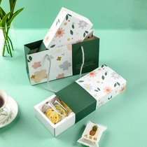 原创绿豆糕包装盒礼盒蛋黄酥凤梨酥饼干包装袋手提袋生日西点盒子