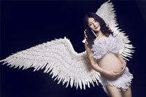 影楼孕妇摄影拍照服饰 天使翅膀孕妈服装 准妈妈拍照羽毛写真服装