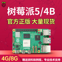树莓派4b主板4G/8G linux视觉python编程套件Raspberry Pi5开发板