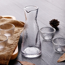 创意个性日式锤目纹玻璃清酒酒具套装分酒器白酒家用温酒壶酒杯子