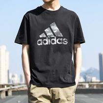 Adidas阿迪达斯t恤男官网正品夏季新款男士纯棉半袖运动透气短袖