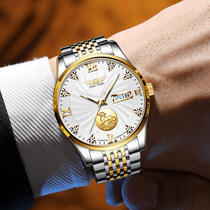 潮表款手表防水新款24k黄金镂空男瑞士手表全自动机械表商务