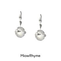 MiowRhyme秘日 月光系列耳坠耳环高级感设计感小众耳饰纯银耳针