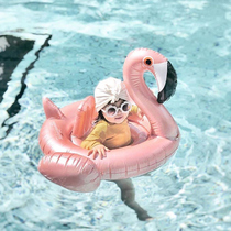 水上卡通游泳圈火烈鸟独角兽儿童泳圈充气座圈婴儿宝宝泳池坐圈
