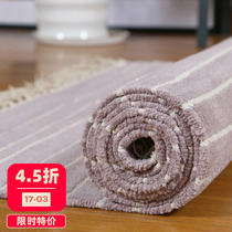 印度原装进口棉地毯 卧室床边毯床前地垫 北欧现代简约长方形长条