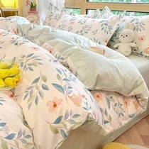 香菇全棉100%纯棉床品四件套被套床上用品宿舍床单三件套床笠夏季