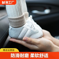 婴儿鞋子6-12个月秋冬季棉鞋9男女宝宝鞋0-1岁学步软底鞋不掉初生