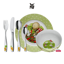 WMF-福腾宝 Pitzelpatz 儿童西餐刀叉勺子碗盘子不锈钢餐具6件套