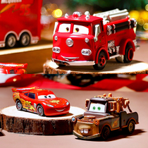 迪士尼 汽车总动员 闪电麦昆板牙消防车救护车警车合金车惯性玩具