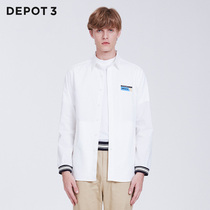 DEPOT3 男装衬衫 国内原创设计品牌进口轻量牛津纺撞色长袖衬衫