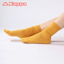 24春夏Kappa/卡帕棉时尚透气抑菌时尚潮流长袜子堆堆袜女
