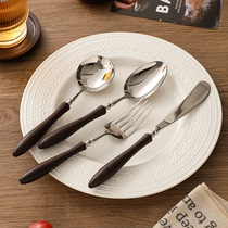 舍里 法式牛排刀叉套装304不锈钢西餐餐具高颜值牛扒刀叉勺三件套