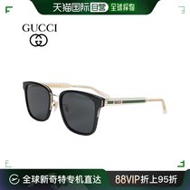 【99新未使用】日本直邮GUCCI 太阳镜男女亚洲版型防紫外线黑色 G