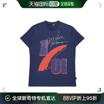 香港直邮MOSCHINO 男士蓝色棉质T恤 M467704-M3526-Y57