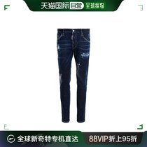 香港直邮Dsquared2D二次方男士牛仔裤深蓝色673077-2SHG0-1066