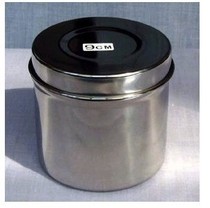 新品商用爆款推荐棉球盒其它口腔护理设备不锈钢 9CM棉花缸消毒罐