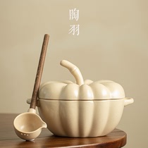 苏打釉南瓜煮茶碗泡茶煮茶壶陶瓷煮茶器家用陶壶罐罐茶围炉茶具