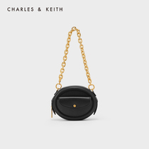 CHARLES＆KEITH春季女包CK2-21220014拉链式单肩斜挎小圆包女