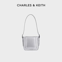 CHARLES&KEITH24春夏新款CK2-10271304柔软大容量单肩斜挎水桶包