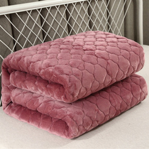 冬季保暖法兰绒床垫软垫牛奶珊瑚绒加绒薄款可机洗毛毯床铺垫褥子
