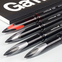 日本uniball三菱中性笔黑笔UBA188黑科技AIR直液式签字好看的笔三凌0.5自由控墨黑色水笔签名粗笔练字0.7文具