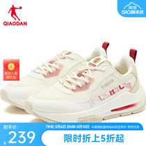 纵横V中国乔丹休闲鞋女2024年夏季新年款网面运动鞋女鞋红色鞋子