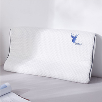 多喜爱商场同款泰国原产进口天然乳胶低枕正品护颈椎蝶形单人枕头