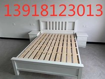 特价实木床加厚欧式床条子床实木单人床欧式双人床单人床