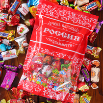 俄罗斯进口糖果巧克力KDV紫皮糖散装喜糖混合高端网红礼盒糖食品