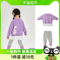 【包邮】jellybaby女童运动套装春秋儿童春装洋气2023宝宝两件套