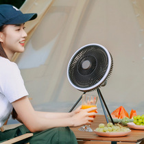 露营风扇桌面家用充电便携电扇USB续航大风静音吊扇帐篷户外风扇
