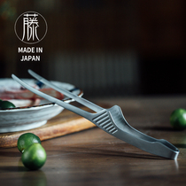 日本制进口食品级多功能不锈钢烤肉夹牛排夹油炸夹家用厨房食物夹