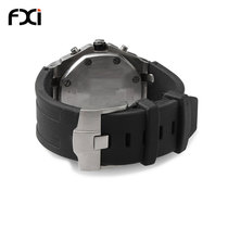 fxi表带 适用AP爱彼皇家橡树离岸型系列手表带橡胶硅胶手表带男士凹型接口JF28mm15710 15703 26405 28mm