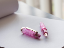 日本 PLATINUM 白金 #3776 NICE  粉色 透明 14K 金尖 钢笔 Lilas
