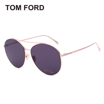 TomFord太阳眼镜男金属双梁时尚细复古圆框汤姆福特TF墨镜女757-D