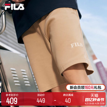 FILA斐乐官方针织运动短裤男2024夏季新款美式休闲五分裤宽松男裤