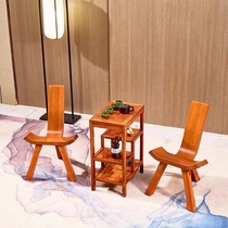新中式红木家具花梨三脚凳全实木家用可靠背椅客厅茶台矮凳孕妇凳
