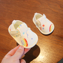春季新生婴儿布底鞋6-12月婴幼儿步前鞋子春秋一岁宝宝学步鞋不掉