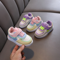女宝宝鞋子23新款板鞋1-5岁3女童运动鞋软底防滑学步鞋小童小白鞋