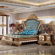 欧式床实木布艺主卧床奢华双人1.8米婚床法式别墅大床家具定制