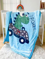 A类卡通儿童云毯双层加厚盖毯被子幼儿园宝宝婴儿毛毯床单秋冬毯