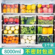 家用冰箱收纳盒食品级保鲜盒冷冻专用蔬菜鸡蛋厨房整理盒密封神器