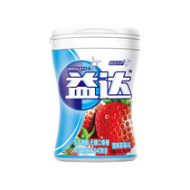 益达木糖醇无糖口香糖糖果清爽草莓味56g/瓶口气清新零食休闲