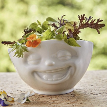 德国进口TASSEN表情笑脸碗创意可爱个性3D陶瓷酸奶麦片沙拉碗饭碗