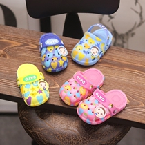 男宝宝拖鞋夏季0一1岁婴幼儿凉鞋小童2-3女童儿童室内洞洞防滑鞋